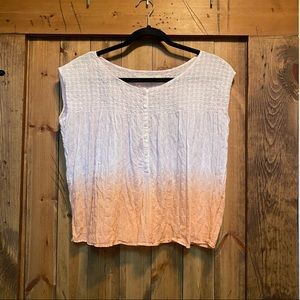 We The Free for Free People ombré printed smocked blouse Size XS